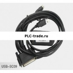 SC-09+ RS232 интерфейс ПЛК кабель  FX