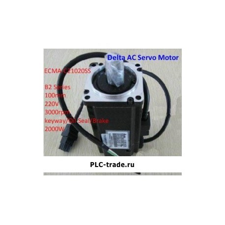 Delta AC серводвигатель B2 ECMA-C21020SS 100mm 220V 3000rpm 2000W
