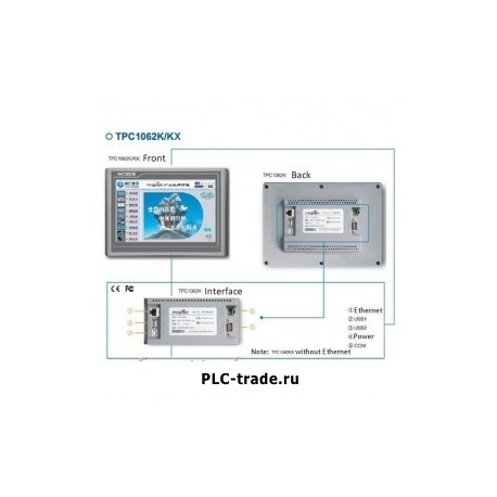 Embedded HMI панель оператора TPC1062K 10.2 дюйм