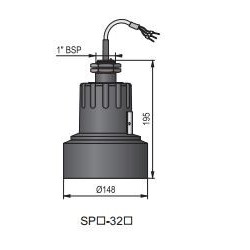 Ультразвуковой датчик уровня жидкости HSPA-320-4 Nivelco HSPA3204